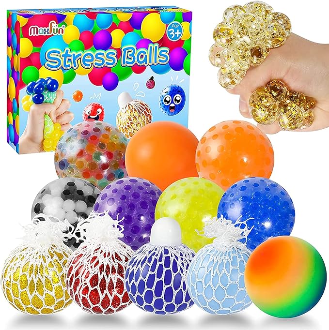 12 Pcs Pineapple Stress Ball Fidget Toy, Gel Water Beads Pineapple