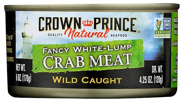 CROWN PRINCE, FANCY WHITE LUMP CRAB MEAT, 6...