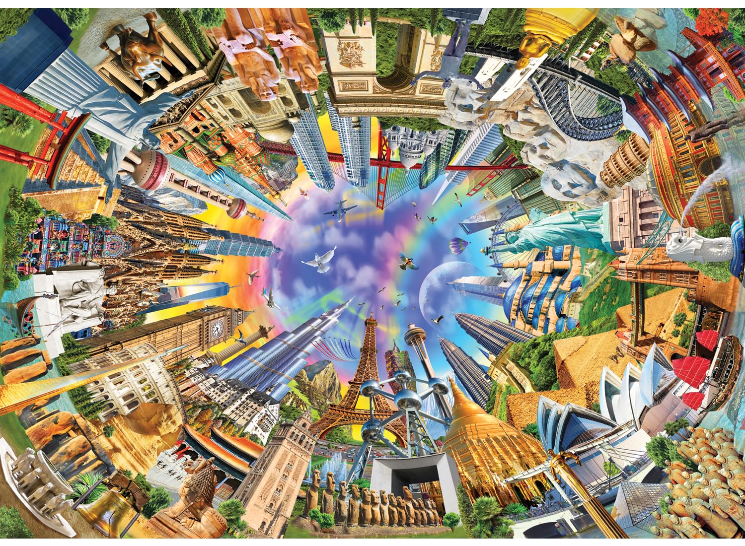 Anatolian 3000 piece jigsaw puzzles - 3000 piece puzzle 360 WORLD is ideal as a gift for the whole family and this 3000 piece jigsaw is made of ESKA BOARD