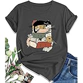 EUOW Tshirts for Womens Graphic Summer Tees Short Sleeve Loose Fit Trendy Tops