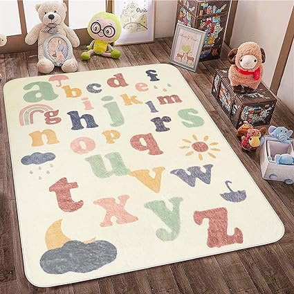 Shacos Grand Tapis Alphabet Enfant Chambre Tapis De Jeu Pour Bebe Antiderapant Tapis Pour Enfants Salle De Jeu Tapis De Pepiniere Tapis Rampants Pour Bebe Amazon Fr Cuisine Maison