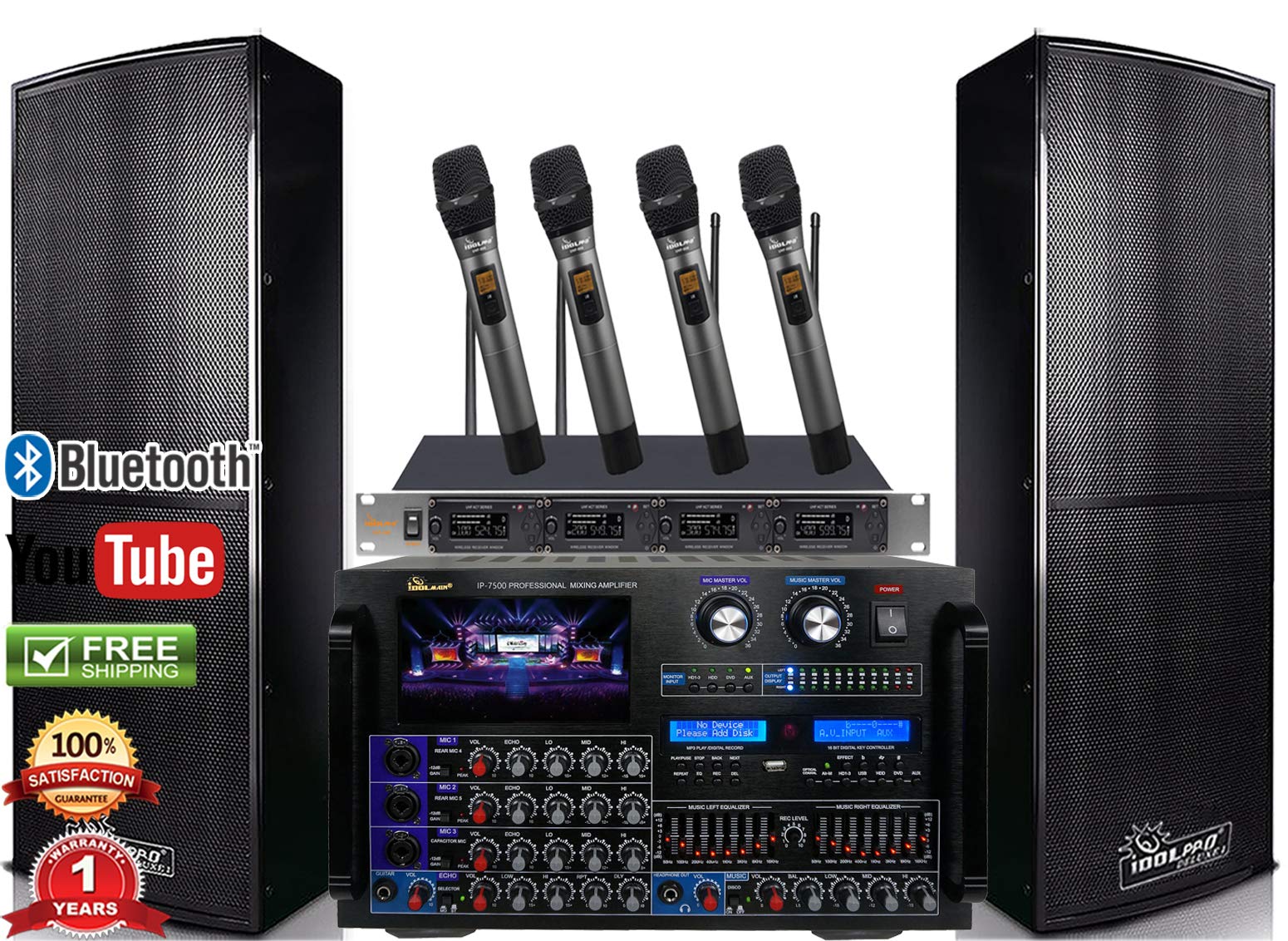 Bundle Idolpro Ips Deluxe 3000w Premium Loudspeakers And Mixing