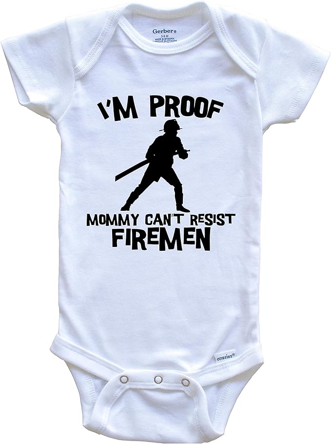baby firefighter onesie
