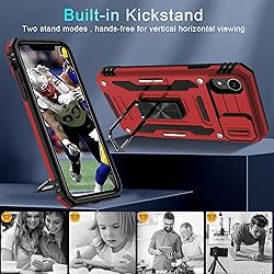 DEERLAMN for iPhone XR Case with Slide Camera