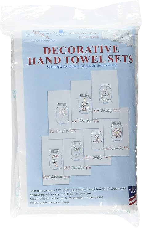 Amazon Com Jack Dempsey 340 896 Stamped Decorative Hand Towels