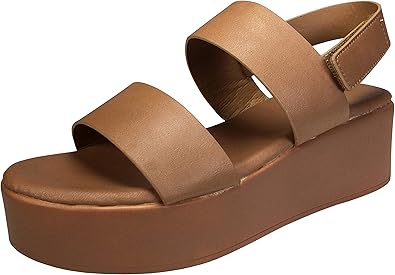 double strap flatform sandals