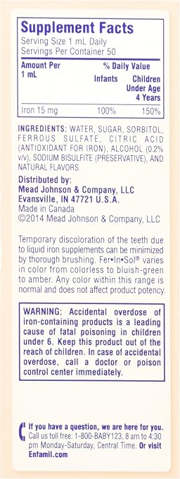 enfamil liquid iron supplement