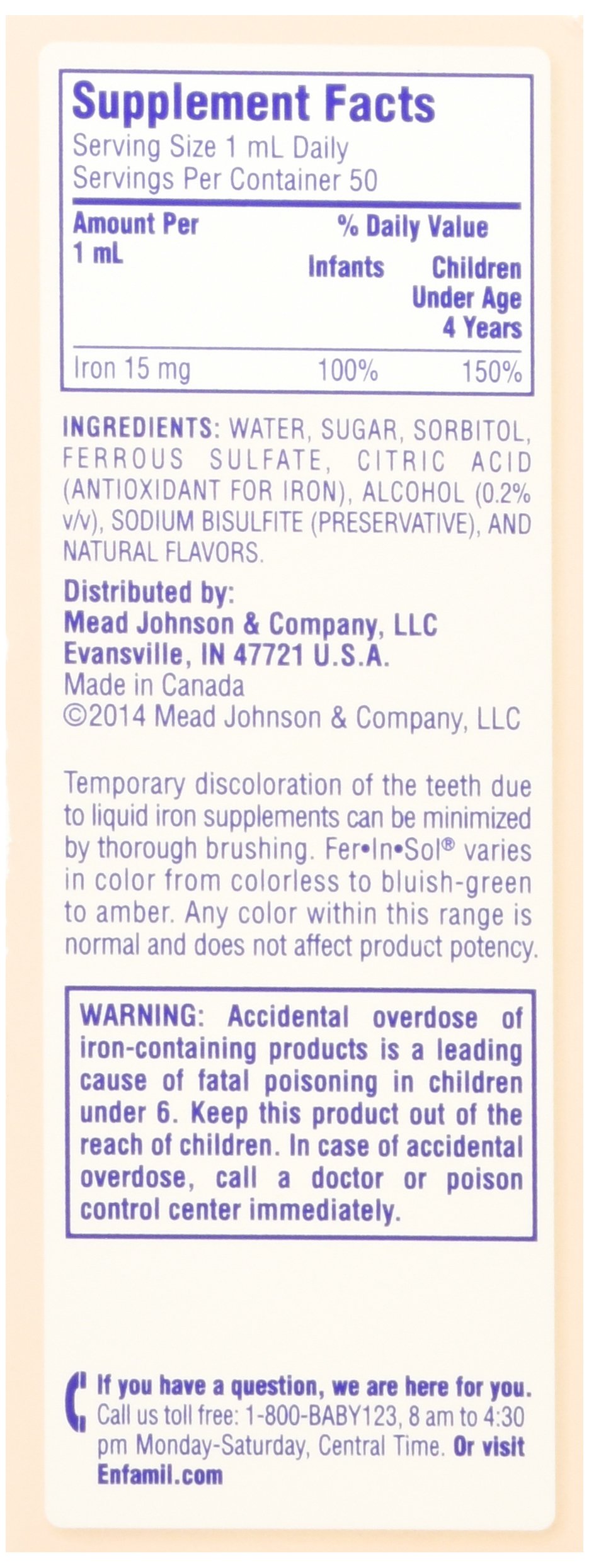 enfamil liquid iron supplement