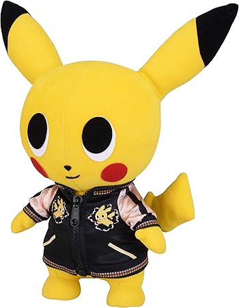 Amazon ポケモンセンターオリジナル ぬいぐるみ Pokemon Time スカジャン ピカチュウ ぬいぐるみ おもちゃ