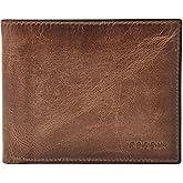 Fossil Men
s Derrick Leather RFID-Blocking Bifold Passcase with Removable Card Case Wallet | Bifold, Passcase