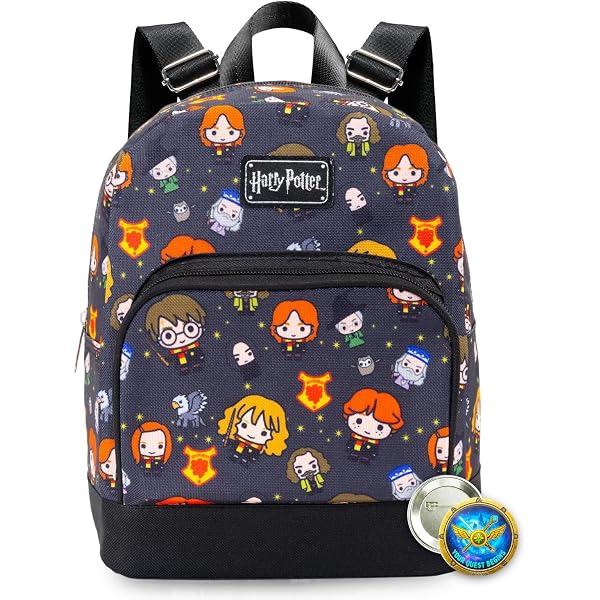 Loungefly Harry‎ Potter Mini Backpack Black Chibi Characters Hogwarts Bag s-l400.jpg main image 3