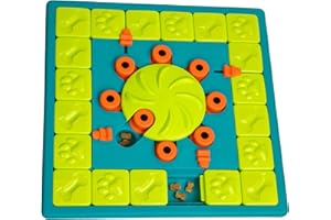 Outward Hound by Nina Ottosson Multipuzzle Level 4 Expert Dog Treat Puzzle for Enrichment, Blue