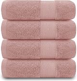 GC GAVENO CAVAILIA Hand Towels 4 Pack 700 GSM Egyptian Cotton Blush Pink 50x85