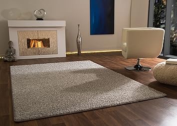 Amazon De Shaggy Hochflor Langflor Teppich Fleetwood Fur Wohnzimmer Esszimmer In Grau Grosse 120x180 Cm