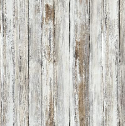 Hode 60cmx3m Wood Effect Wallpaper Peel and Stick Self Adhesive Vinyl Roll