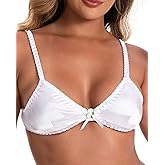 Satini Wire‑Free Silky Satin Bralette - Adjustable Straps, Elegant Lingerie, Sissy Bra