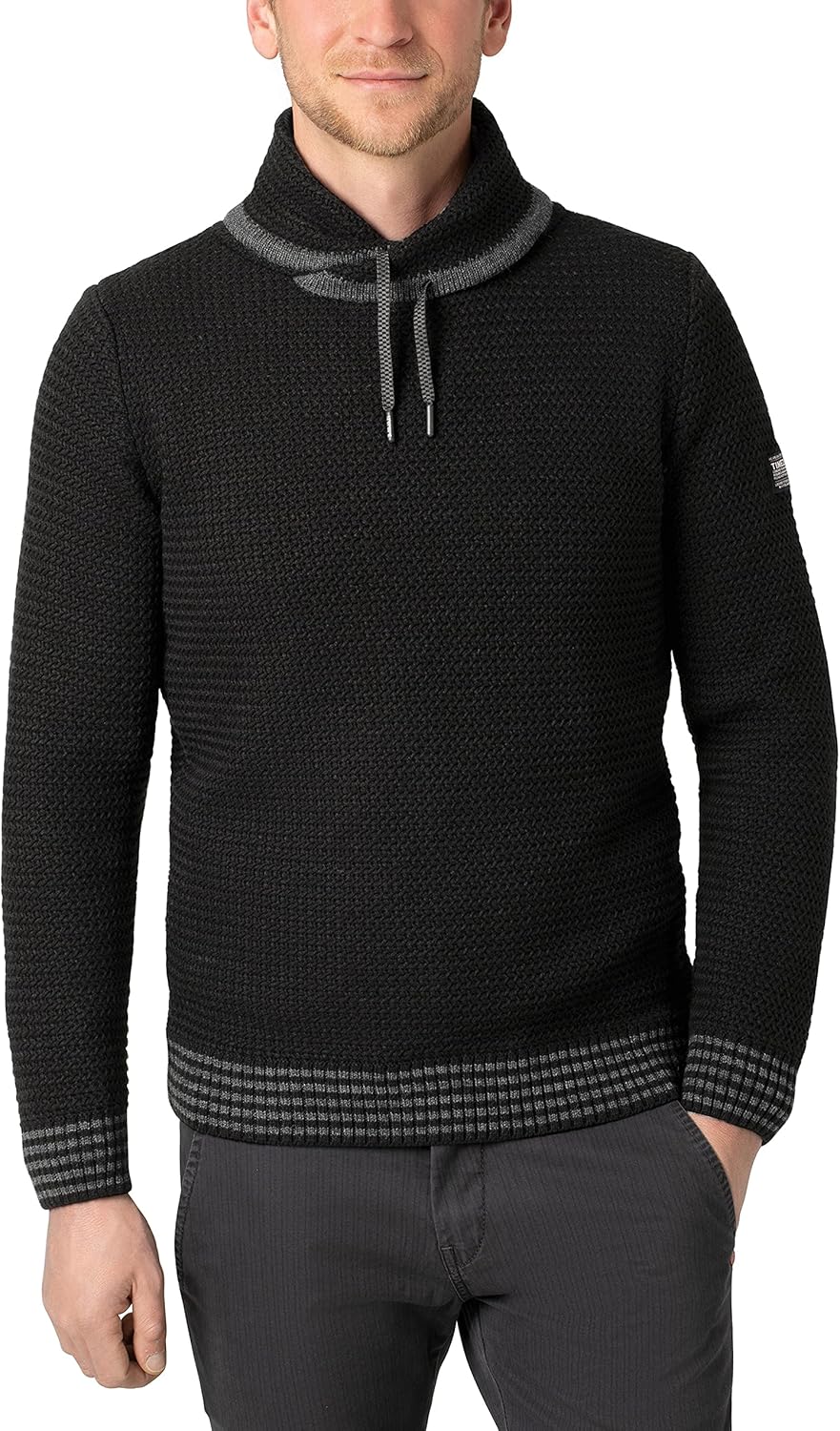 Timezone Men's Shawl Collar Pullover Sweater Amazon.co.uk Clothing
