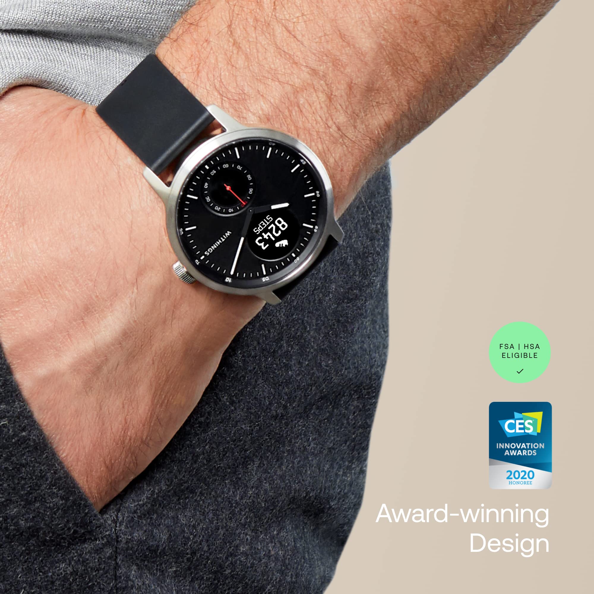 Withings Withings ScanWatch Hybrid Smartwatch with ECG, Heart Rate Monitor and Oximeter