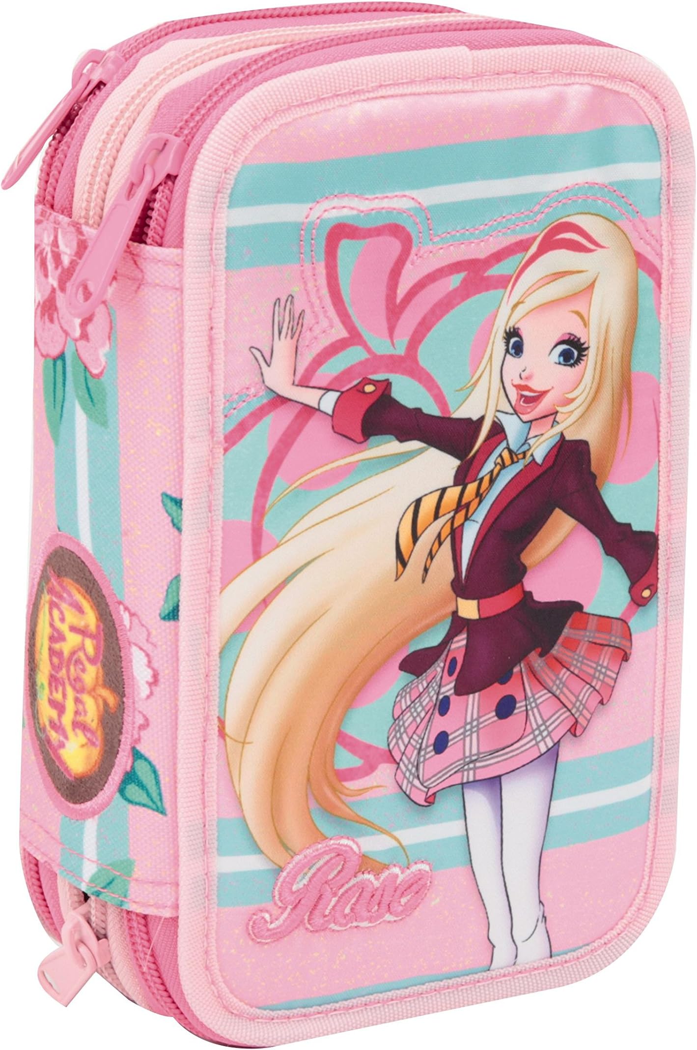 Auguri Preziosi Preziosi - Regal Academy Astuccio Triplo Con 3 Scomparti, Collezione 2017/18 Pencil Cases, Black (Nero)