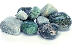 biOrb Marble Pebble Set, Solid Aquarium Decorations, Green