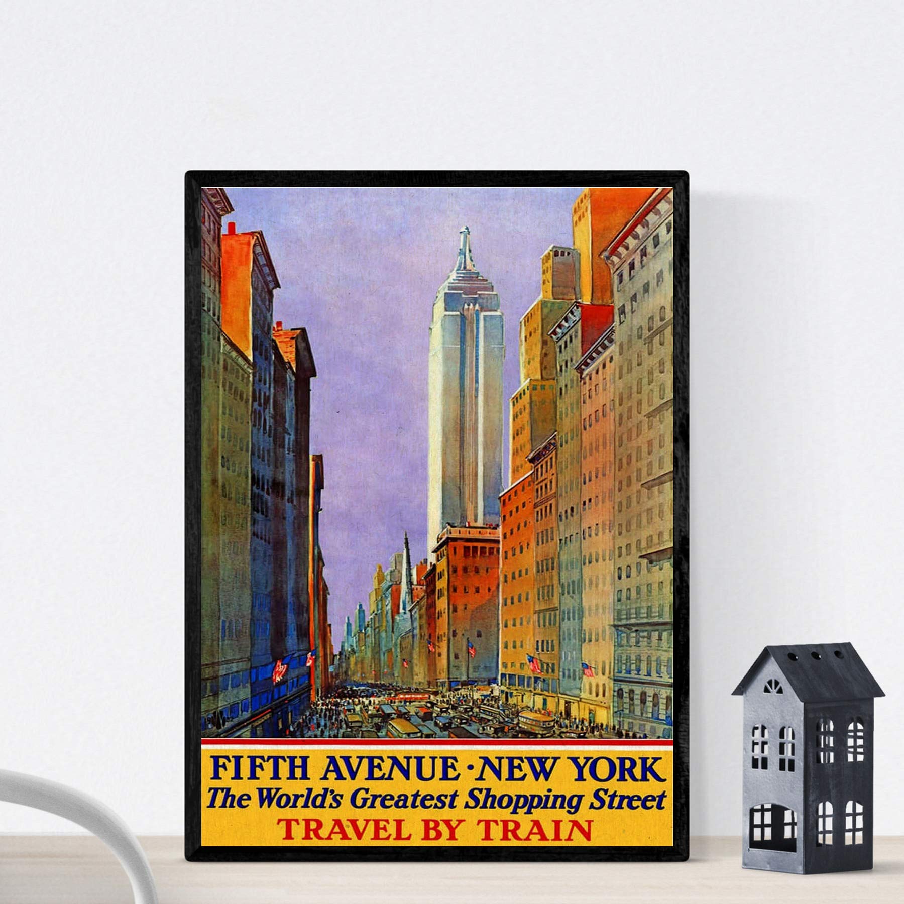 Nacnic Vintage Poster Vintage Poster America. Fifth Avenue, New York. A4 size