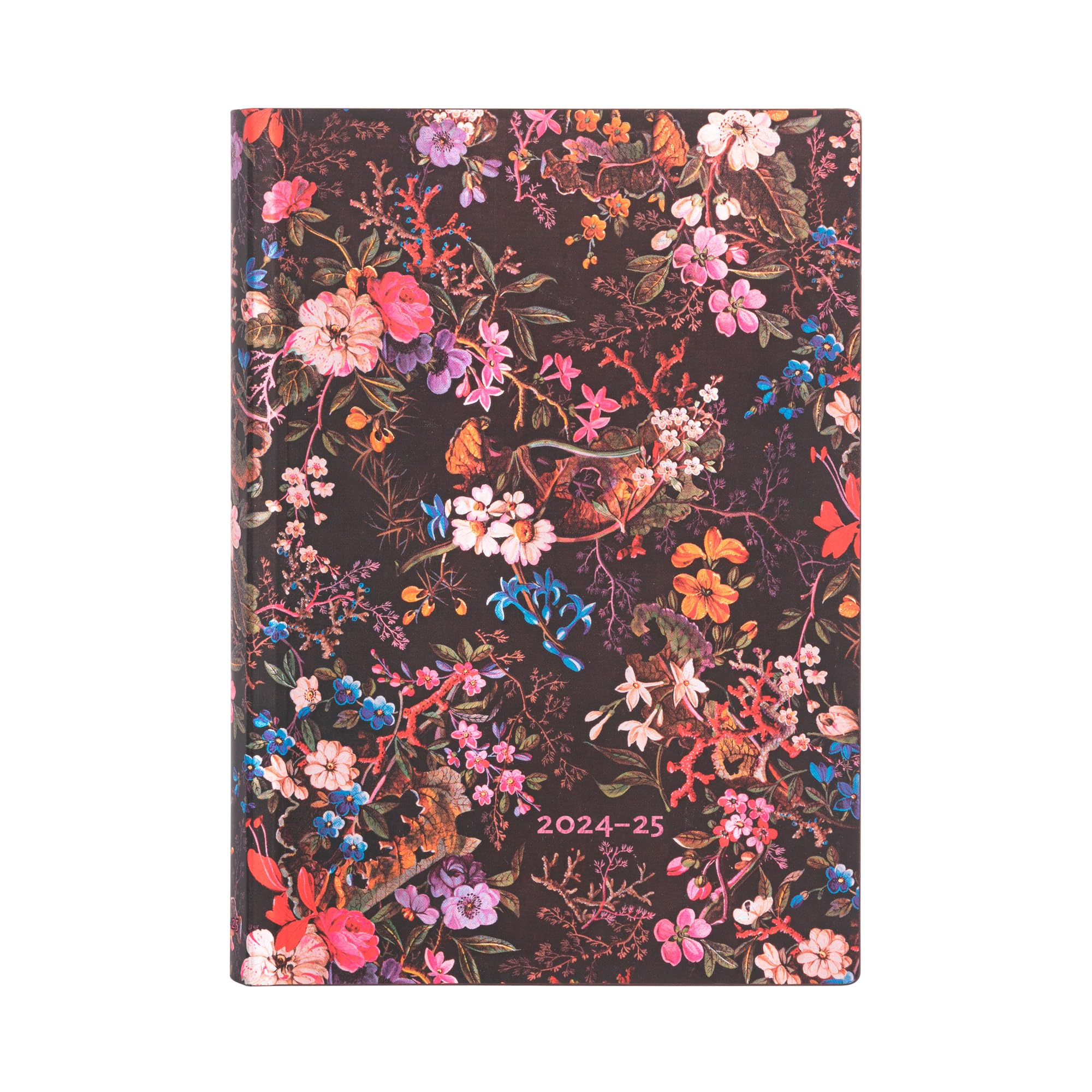 Paperblanks 2025 Floralia 13-Month Calendar Flexi Midi Day Overview