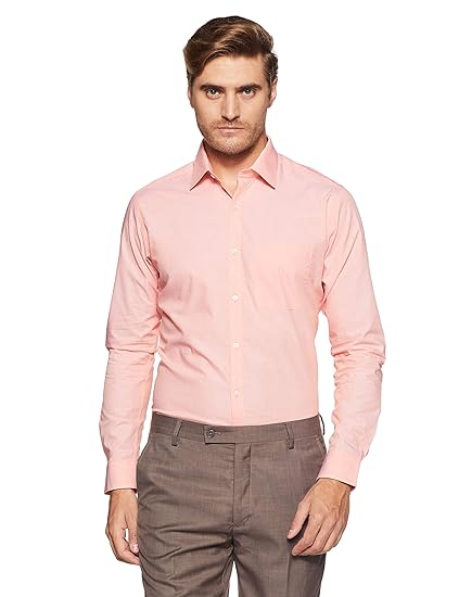 raymond men's plain slim fit formal shirt