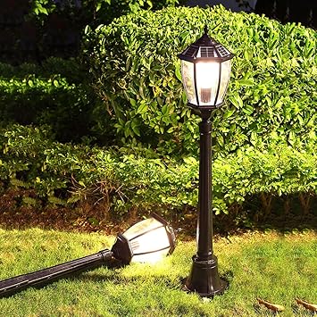 Xloo Kandelaber Aluguss Garten Laterne Aussenleuchte Gartenleuchte Wegeleuchte Stehleuchte Dammerungssensor Wasserdichte Energiesparende Ideal Fur Terrasse Rasen Garten Und Wege Amazon De Kuche Haushalt