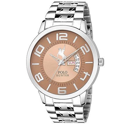 Brown Day and Date Mens Watch-1223