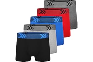 CONKEND Boys Boxer Briefs,Cotton Toddler Underwear Breathable Mesh Performance Sport Big Boy Boxer Briefs with Fly 5Pack