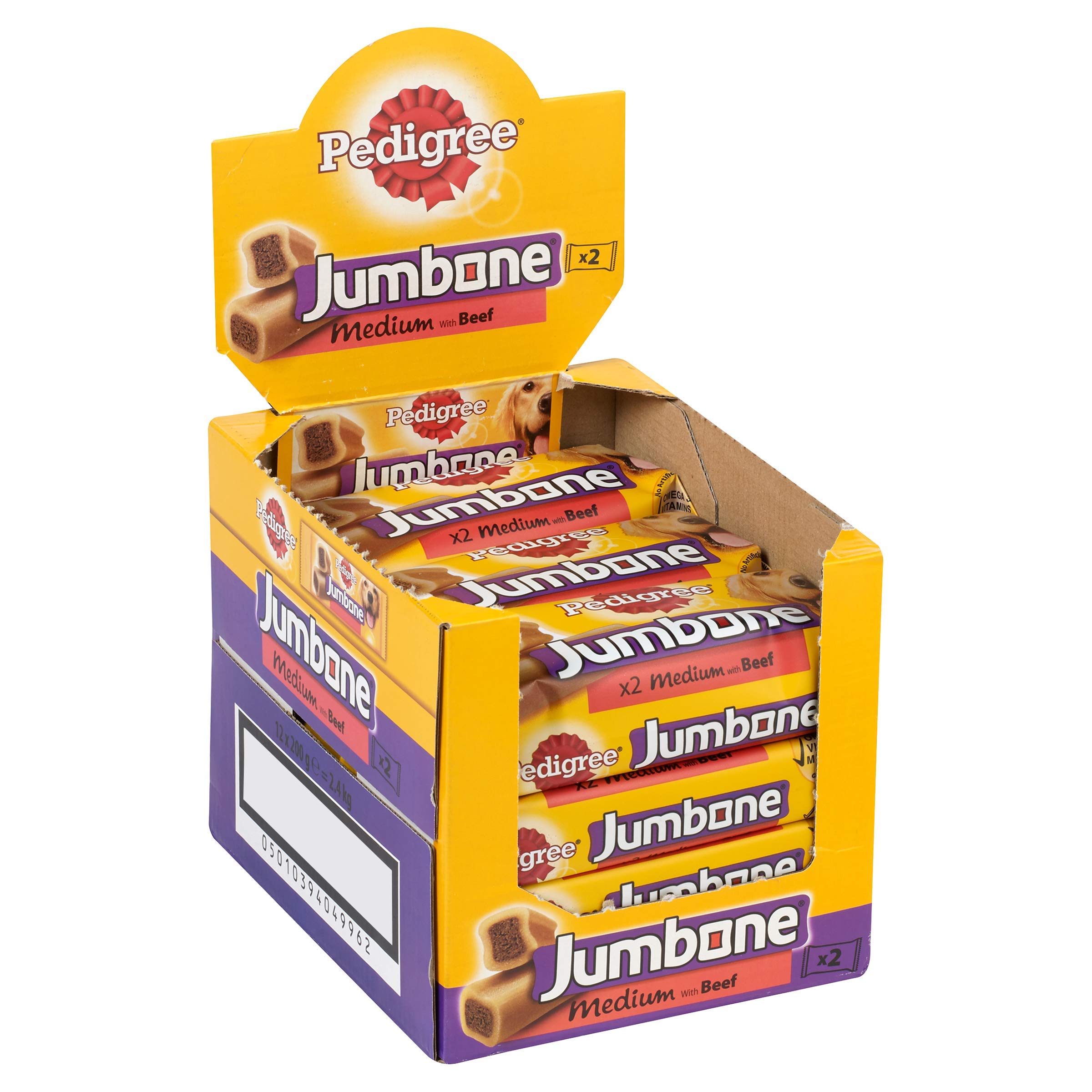 PEDIGREE Jumbone Medium Dog Treats with Beef 2 Chews