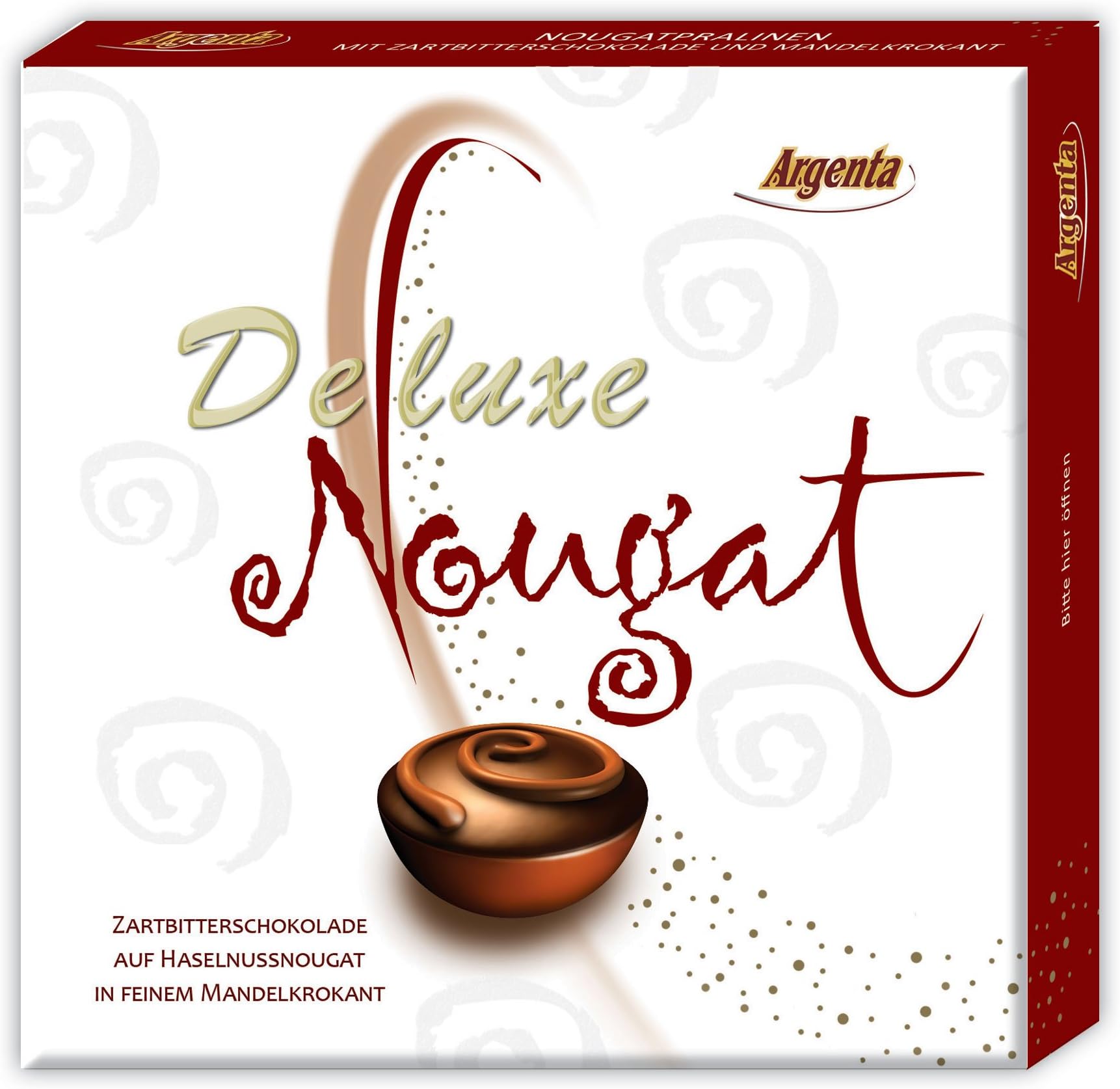 Argenta Deluxe Nougat (2 x 85g) - Hazelnut nougat chocolates with dark chocolate, almond brittle and whole milk chocolate