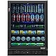 NewAir Beverage Refrigerator Built In Cooler with 177 Can Capacity Soda Beer Fridge, NBC177BS00, Black Stainless Steel