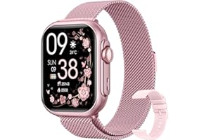 RUXINGX Smart Watches for Women Men Fitness: Smart Watch for iPhone&Android Bluetooth Call with 30 Day+Battery Life SpO2 Sleep Heart Rate Monitor,IP68,Fitness Tracker with 120+Sport,Reloj Inteligente, 2 Bands