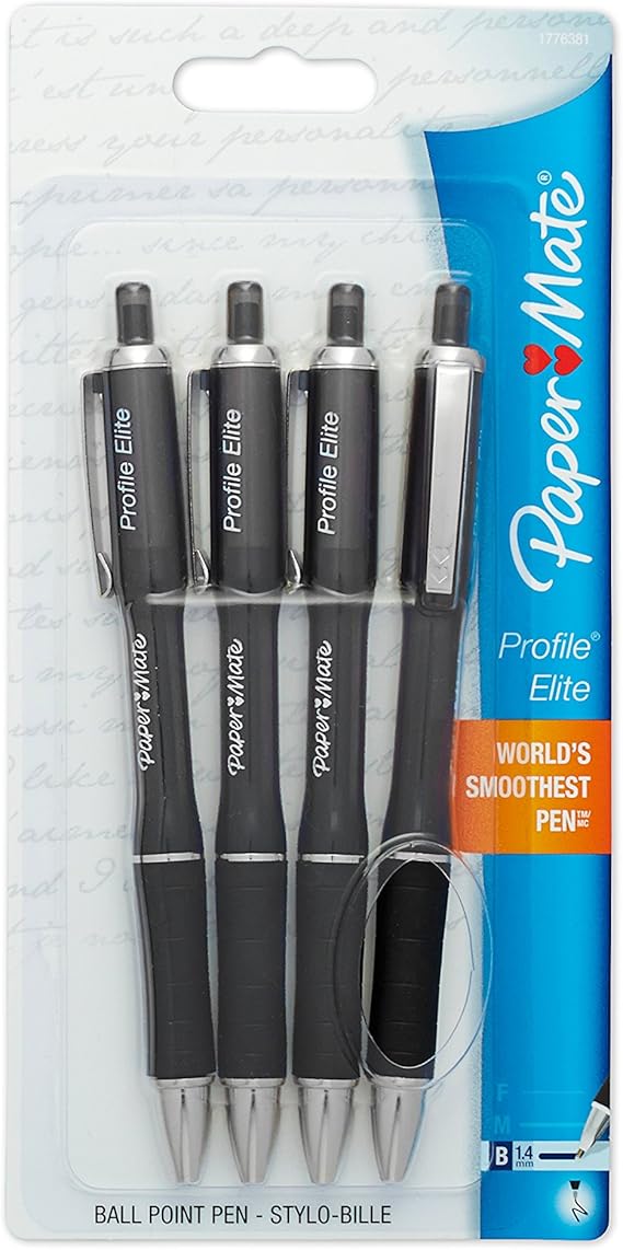 Paper Mate Profile Elite Retractable Ballpoint Pens, Bold