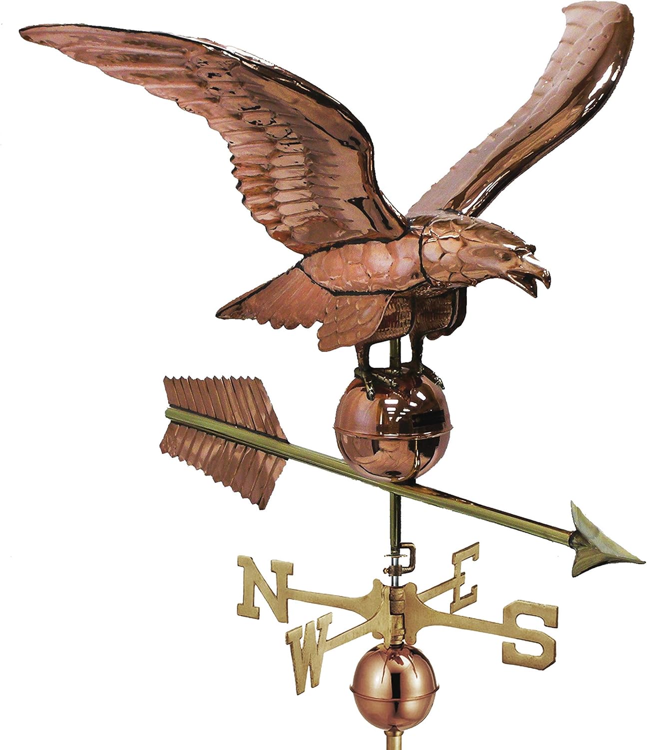 Weathervanes - Good Directions 956P Smithsonian Eagle Estate, Pure Copper Weathervane, 34-Inch, Polished Finish