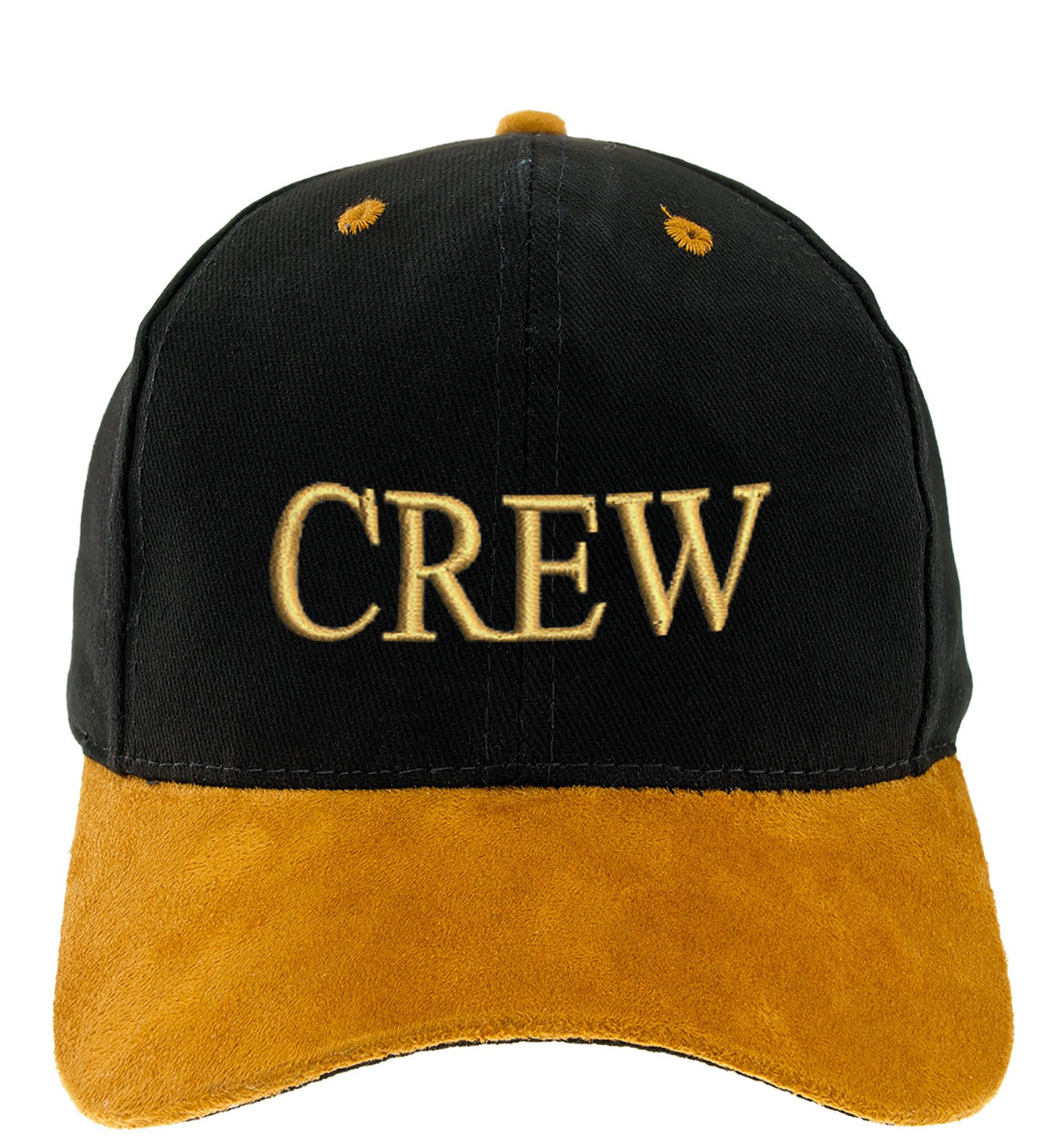 4sold 100% Cotton Ancient Mariner, Captain Cabin Boy Crew First Mate Anchor Yachting Baseball Cap Inscription Lettering Black Gold (Crew) — image 1