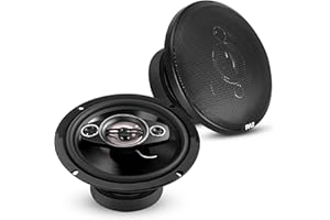 Pyle Four-Way Sound Speaker System - One Pair 8'' Four-Way Quadriaxial Loud Audio, 500 Watts w/ 4 Ohm Impedance and 3/4'' Pie