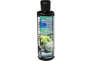 Brightwell Aquatics MicroBacter7 Complete Bioculture for Fish Tank or Aquarium - Populates Biological Filter Media for Saltwater and Freshwater Fish - Aquarium Water Treatments, 8.45 fl oz