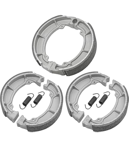 LE LEFOSSI Motorcycle Rear Drum Brake Shoes - Compatible With Kawasaki KLF300, KLF400, KVF300, KVF400 Prairie & Bayou Models (1989-2005)
