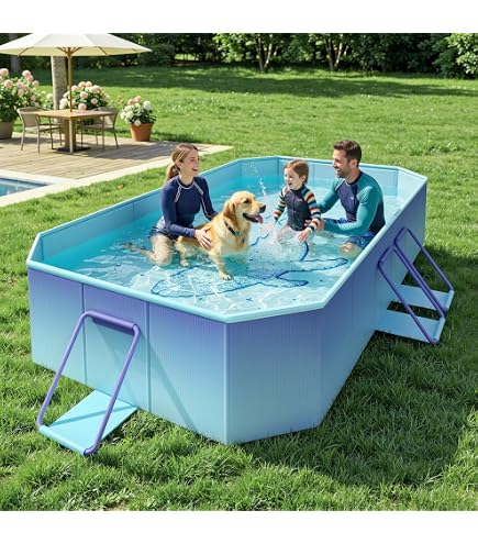 Summer Waves Piscine gonflable en plastique 3 pi x 14 pi et