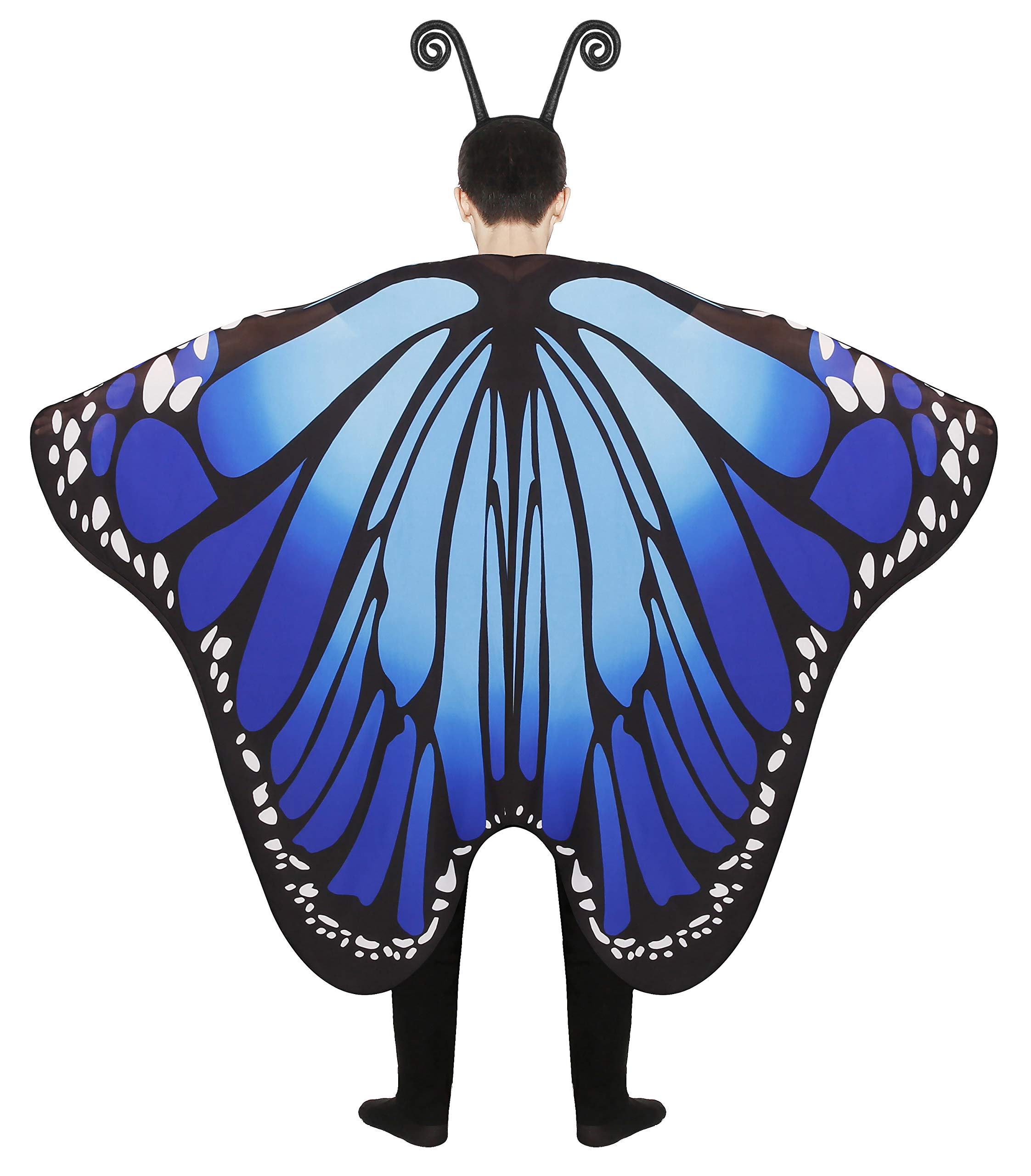 Seawhisper Butterfly Costume Women's Wings Butterfly Wings Butterfly Costume Adult Fancy Dress Costumes Blue