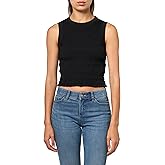 Guess Womens Eco Sleeveless Claire Smock Tank Top