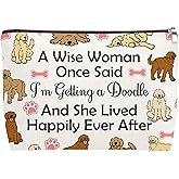 Mxrymvu Dog Lover Gifts Makeup Bag Dogs Mom Gifts for Women Dogs Theme Gift for Sister Friends Friendship Cosmetic Stuff Bag Pet Owner Gift for Christmas Birthday Zipper Travel Pouch