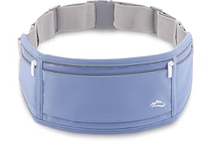 VODOZAVA Running Belt, Belt Bag for Women, Phone Holder for Running, Reflective Belt Pouch for Running,Workout Hiking Waist Bag Adjustiable Waist Sizes(19"-55")