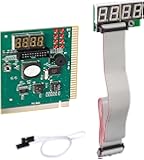 Optimal Shop 4 Digit PCI and ISA PC Computer Motherboard Analyzer Tester Diagnostic Debug POST Card External Display