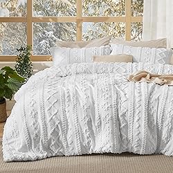 Bedsure Tufted Boho Comforter Set Full Size