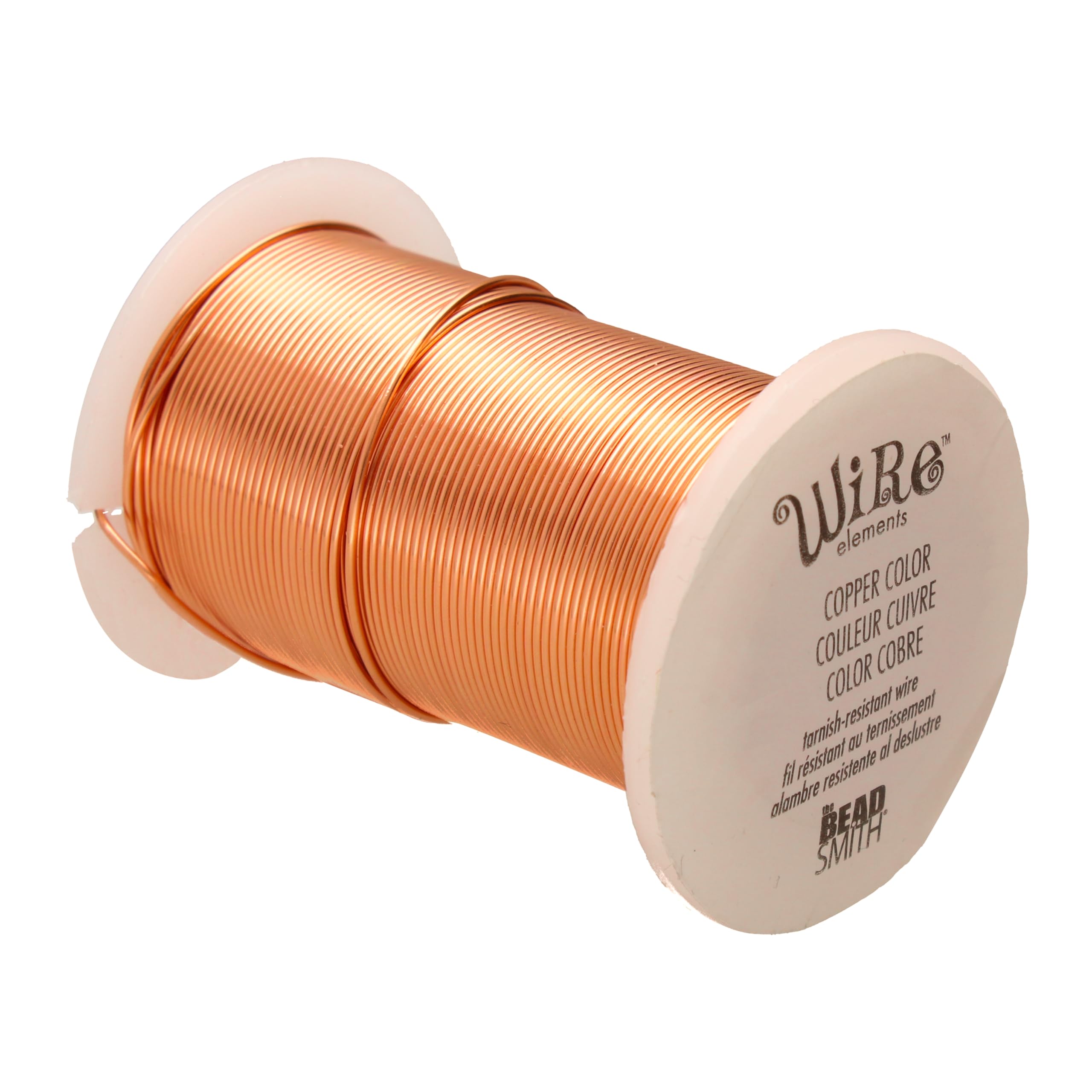 The Beadsmith Wire Elements 18-Gauge Lacquered Tarnish-Resistant Copper Wire for Jewelry Making, 10 Yard, 9.14 Meter Spool(Antique Copper Color) — image 1