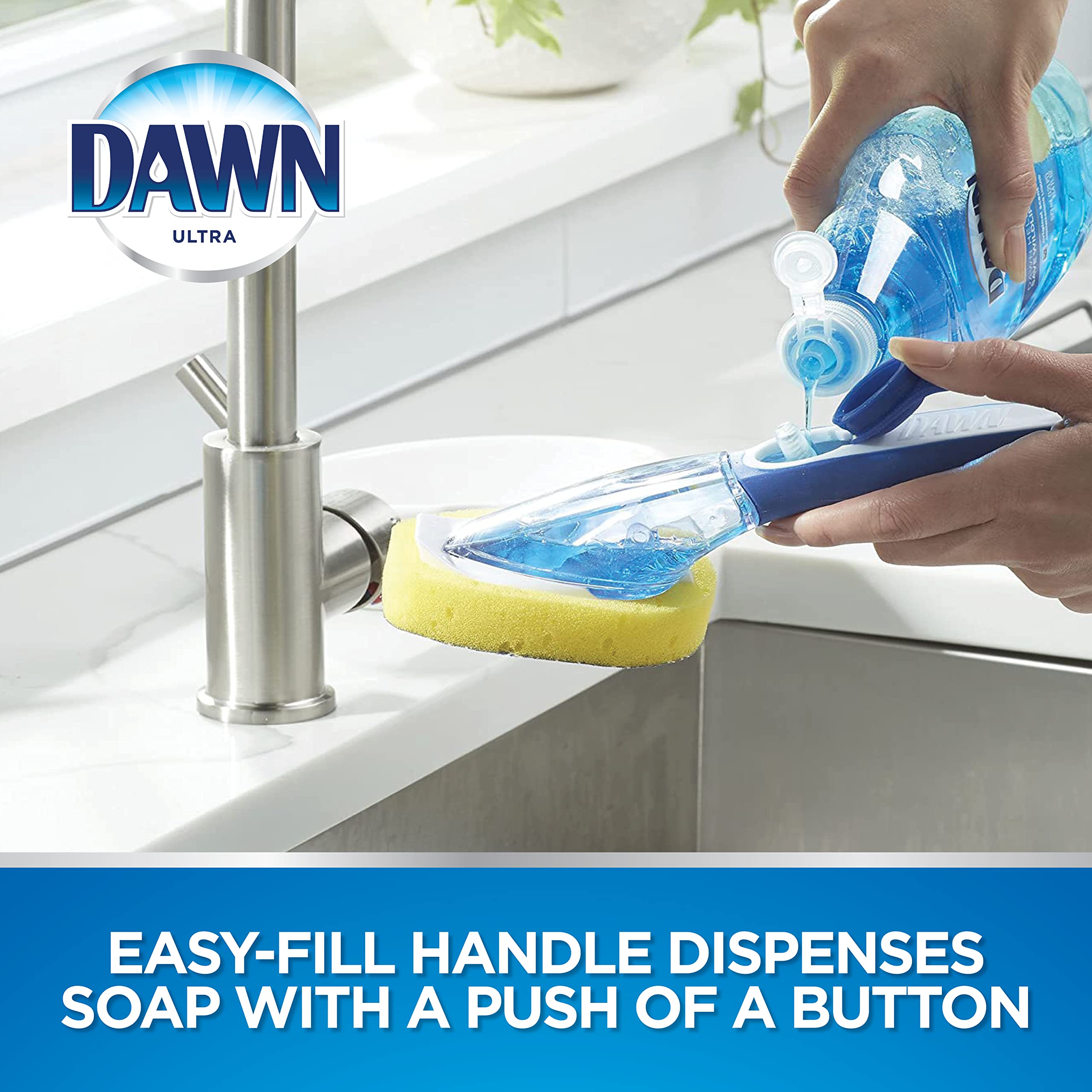 Dawn 722634 Dish Wand, Blue, Yellow