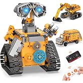 Karei 3 in 1 Robot Building Kit Toys for Boys Age 8-12（700Pcs） | App &amp; Remote Control, Includes STEM Robot Set Excavator Garbage Truck, Built-in 500mAh battery, Birthday Gifts for 8-14 Teen